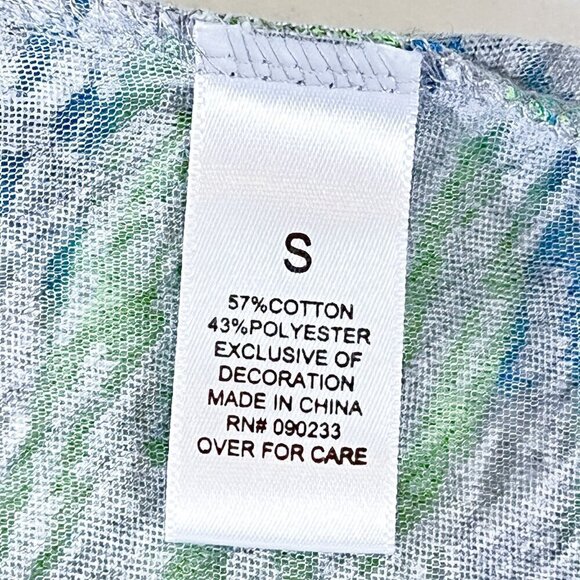 Women's Nollie 3/4 Sleeve Graphic Tee | Size Small | V-Neck Top | Baseball Style - Picture 11 of 12